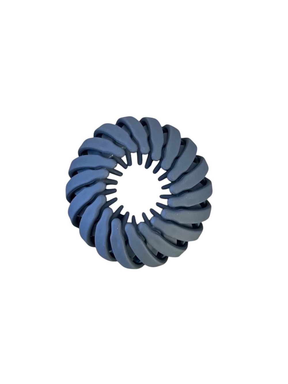Navy Blue Neutral Matte Messy Updo Ponytail Extra Hold 1" Birds Nest Hair Clip